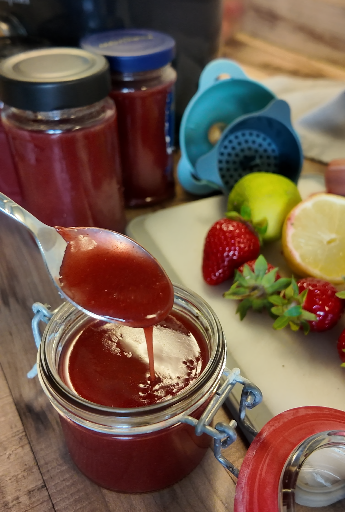 Erdbeermarmelade aus dem Deluxe Blender – Einfach selber machen